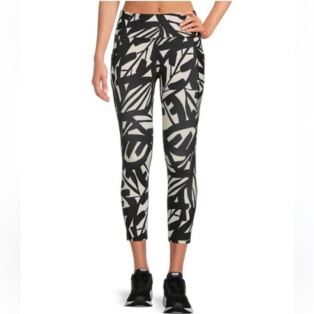 Kinesis High Rise Abstract Leggings Size M Yoga Athleisure